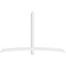 Ekena Millwork Bellingham Architectural Grade PVC Gable Bracket, 96"W x 60"H x 4"D x 4"F, 15/12 Pitch GBP096X60X0404BEL00 - alternate 2